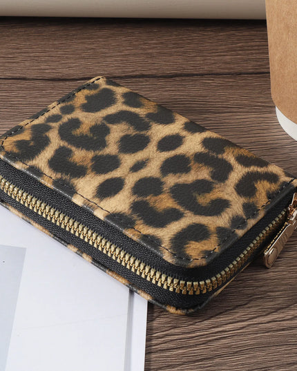 Leopard Card Holder Purse