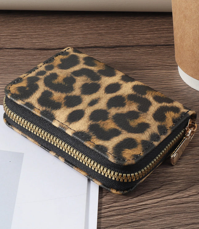 Leopard Card Holder Purse