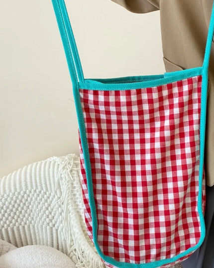 Colorful Plaid Tote