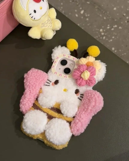 Plush Hello Kitty Phone Case