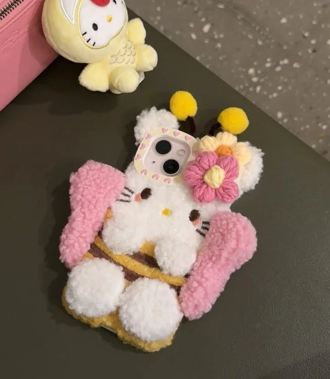 Plush Hello Kitty Phone Case