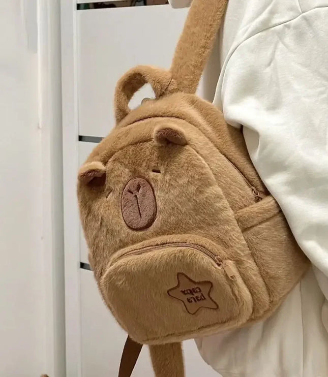 Capybara Plush Backpack