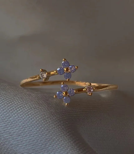 Blue Blossom Ring