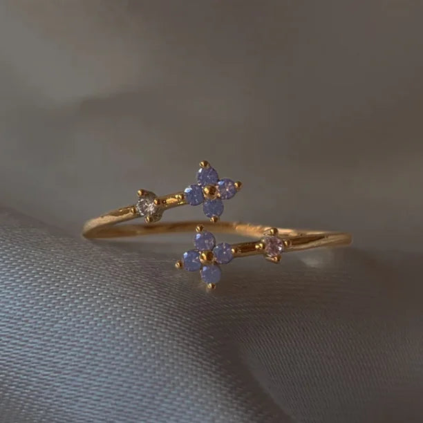 Blue Blossom Ring