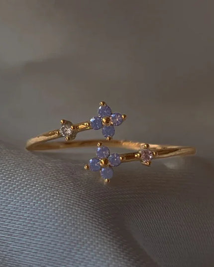 Blue Blossom Ring