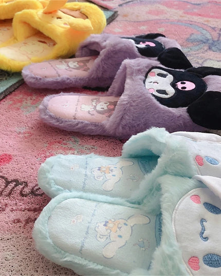 SANRIO Plush Home Slippers