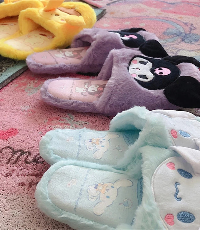 SANRIO Plush Home Slippers