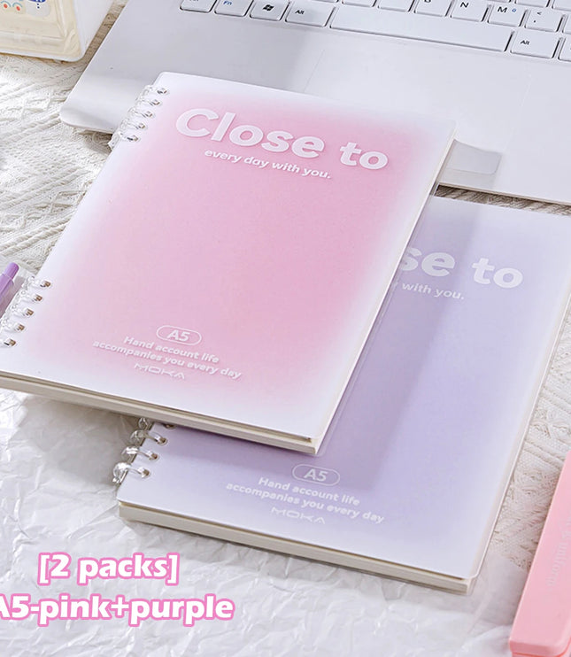 A5/B5 Pastel Binder Notebook