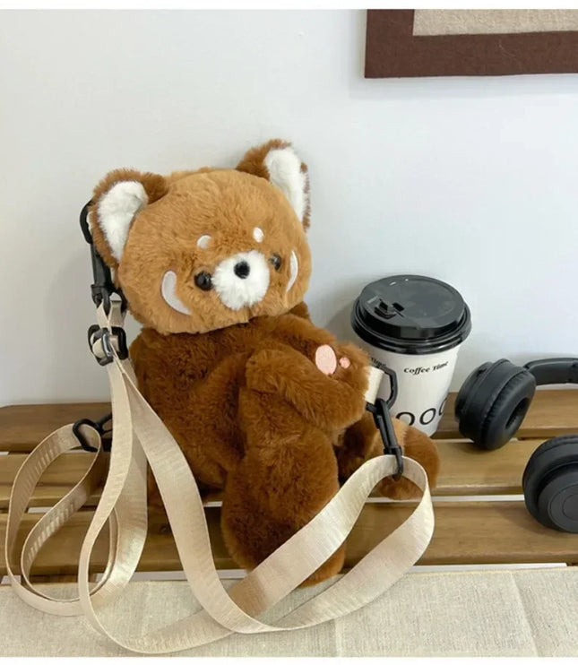 Red Panda Plush Backpack