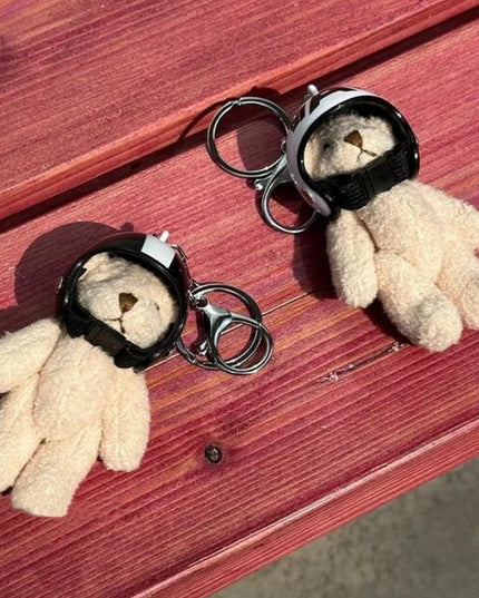 Helmet Bear Keychain