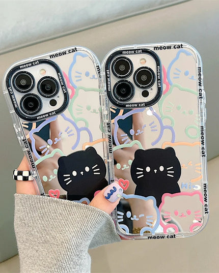 Cat Mirror Phone Case