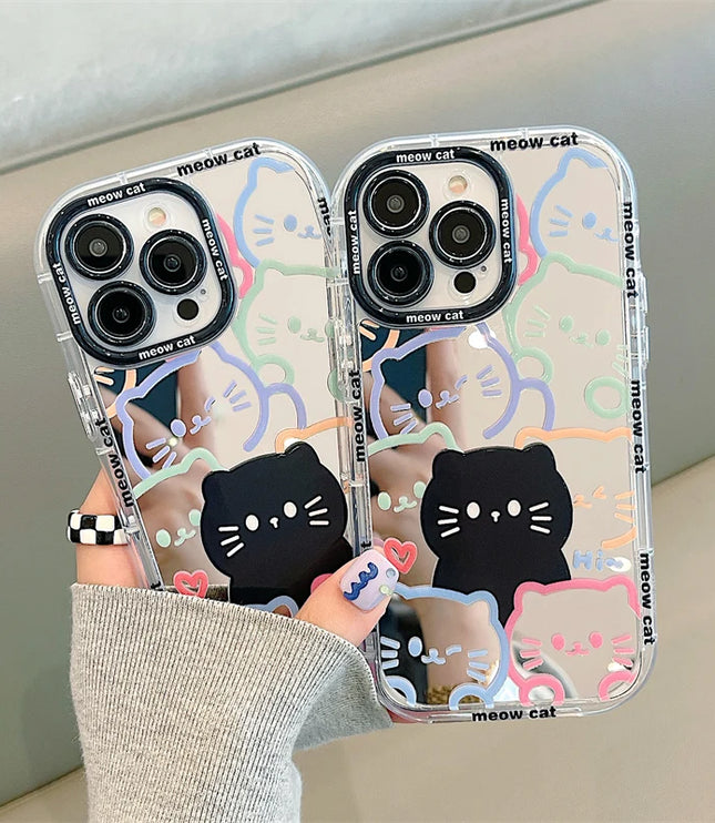 Cat Mirror Phone Case