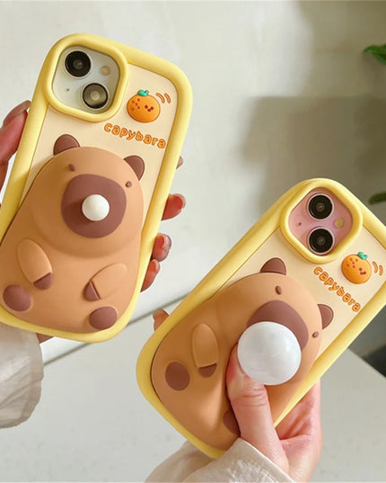 3D Capybara Squishies Phone Case