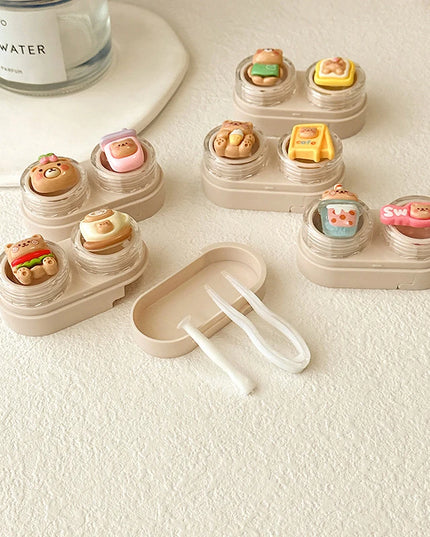 Bear Contact Lenses Case