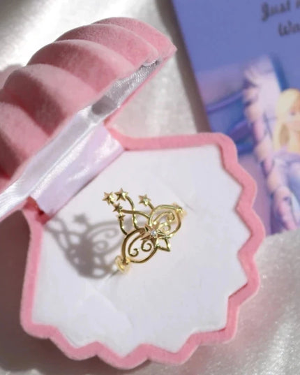 Princess Crown Swan Ring