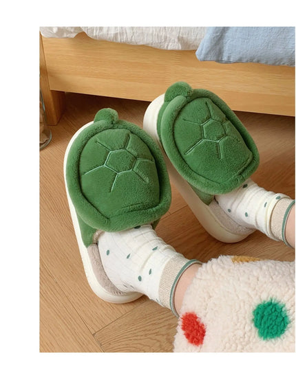 Cute Turtle Plush Slippers