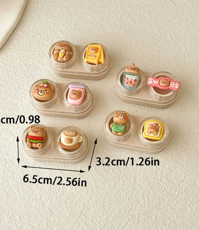 Bear Contact Lenses Case