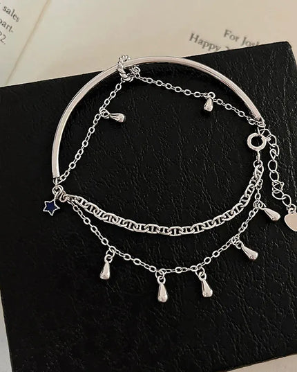 Double Layer Water Drop Bracelet