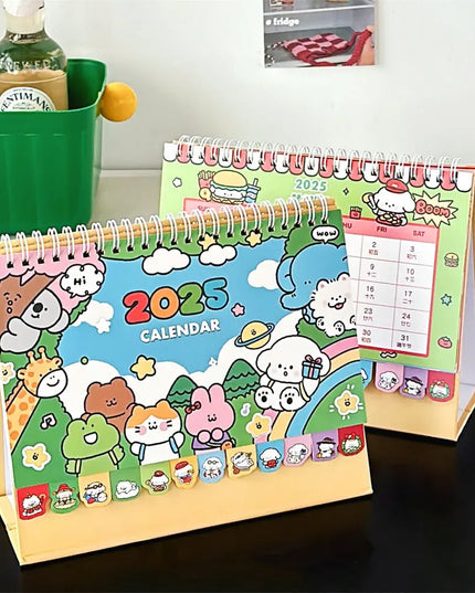 Cartoon Animal Desk Calendar