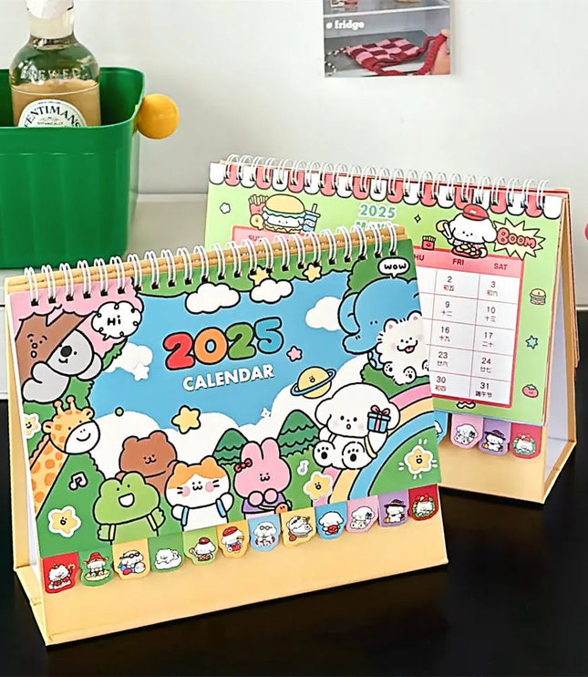 Cartoon Animal Desk Calendar