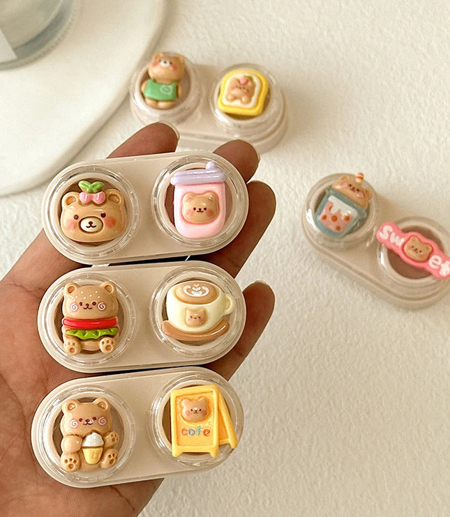 Bear Contact Lenses Case