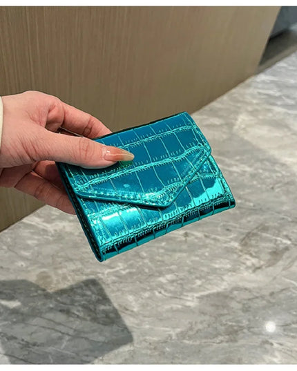 Metallic Crocodile Wallet