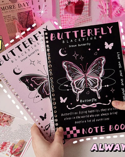 Pink Butterfly Notebook