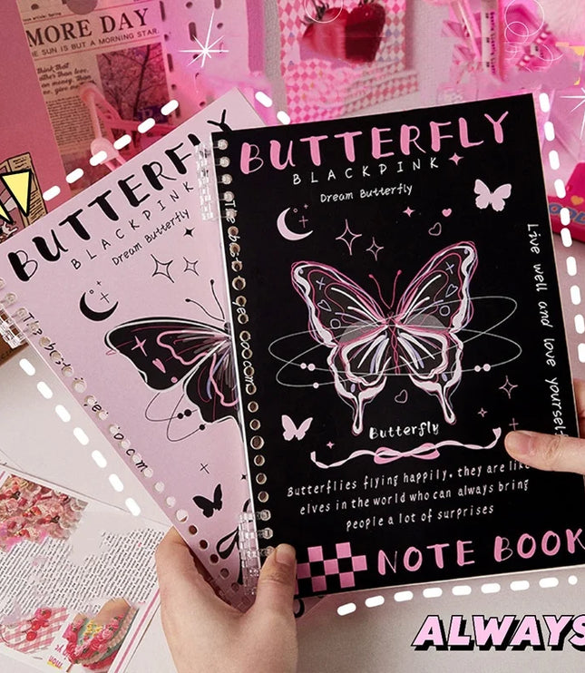 Pink Butterfly Notebook