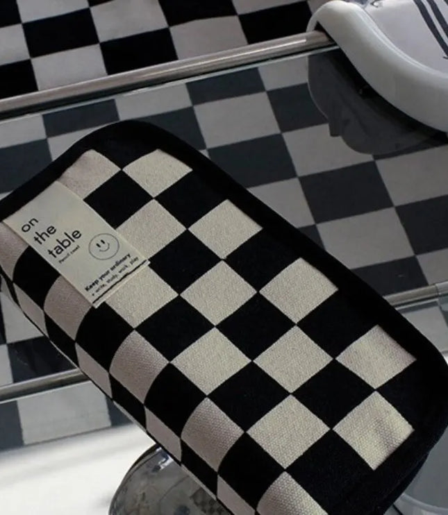 Checkerboard Pencil Case