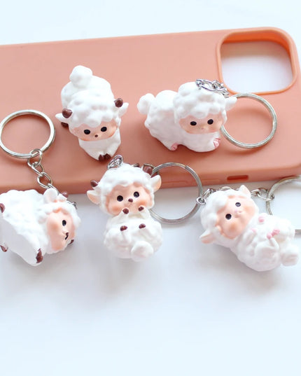 White Sheep Keychain