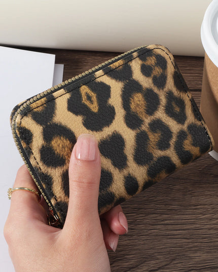 Leopard Card Holder Purse