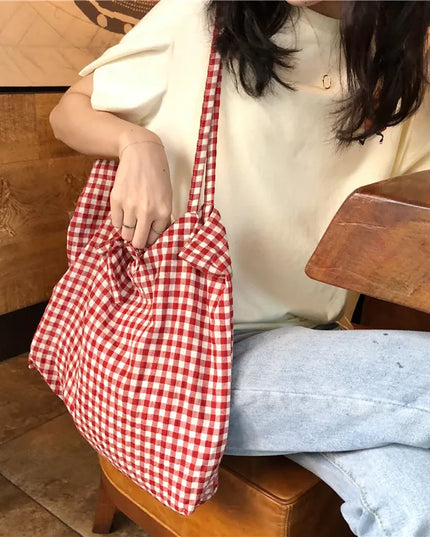 Plaid Summer Tote