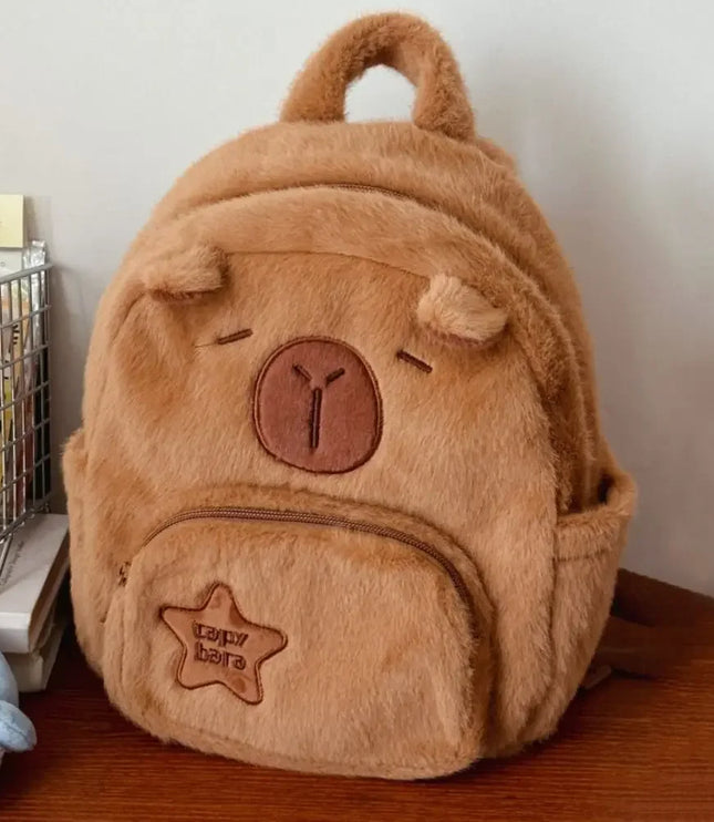 Capybara Plush Backpack