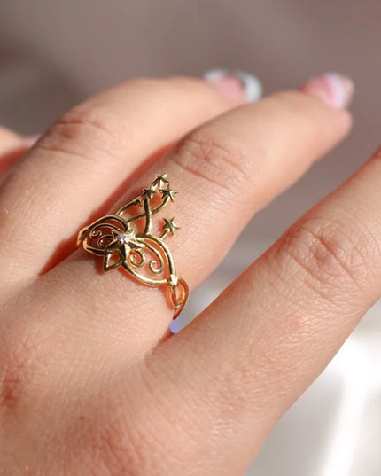 Princess Crown Swan Ring