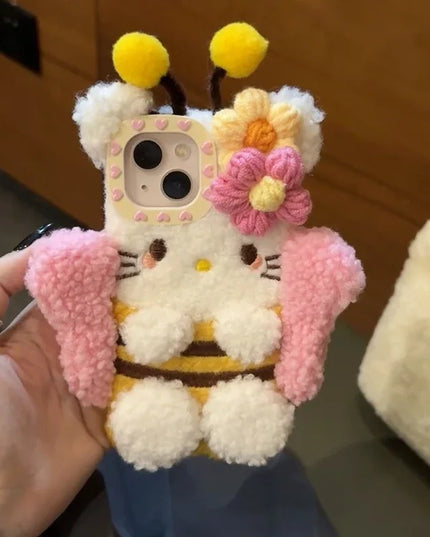 Plush Hello Kitty Phone Case