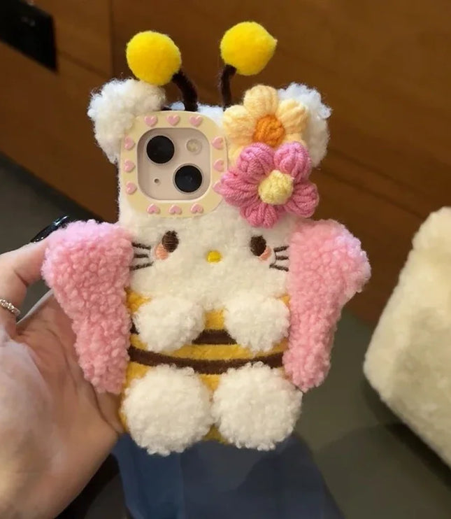 Plush Hello Kitty Phone Case