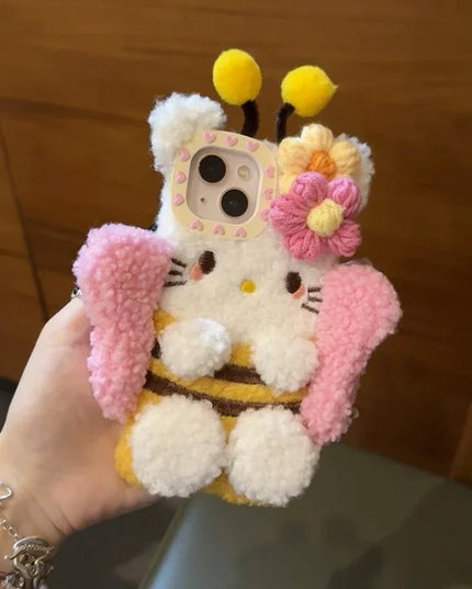 Plush Hello Kitty Phone Case
