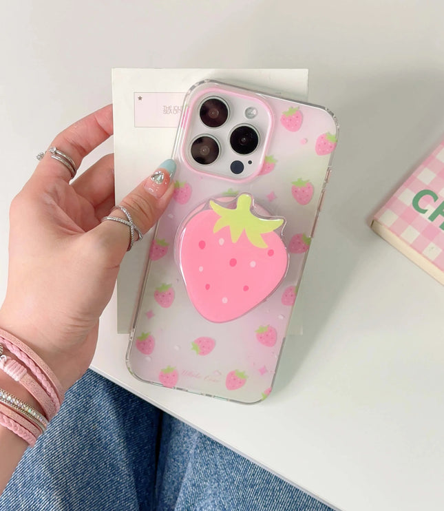 Pink Strawberry Phone Case