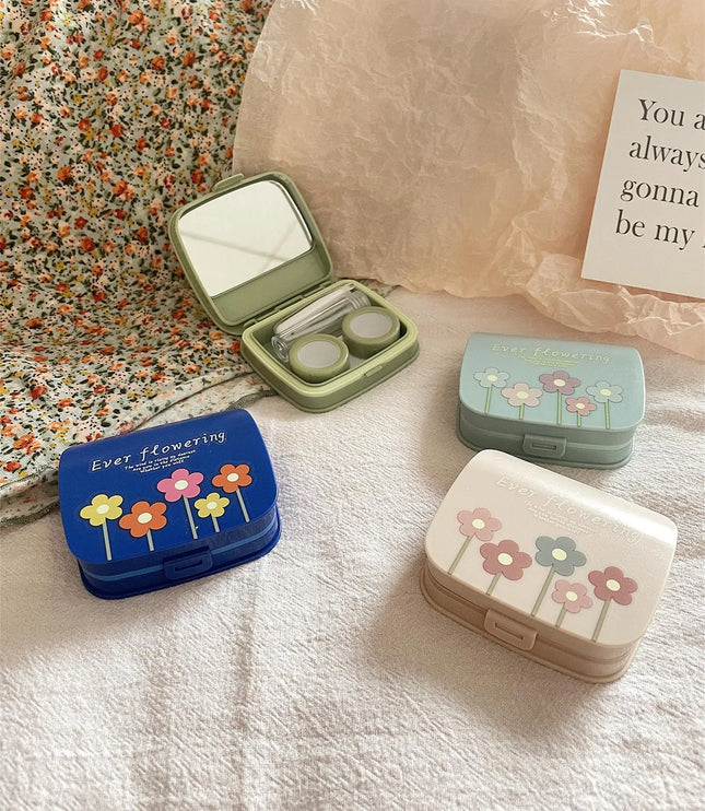 Floral Contact Lens Case