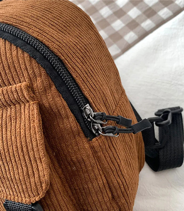 Mini Corduroy Backpack