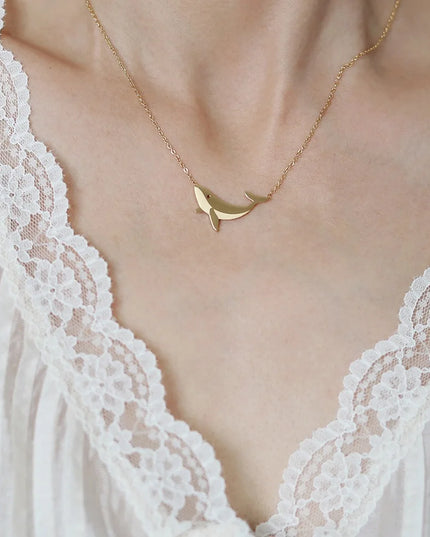 Gold Whale Necklace