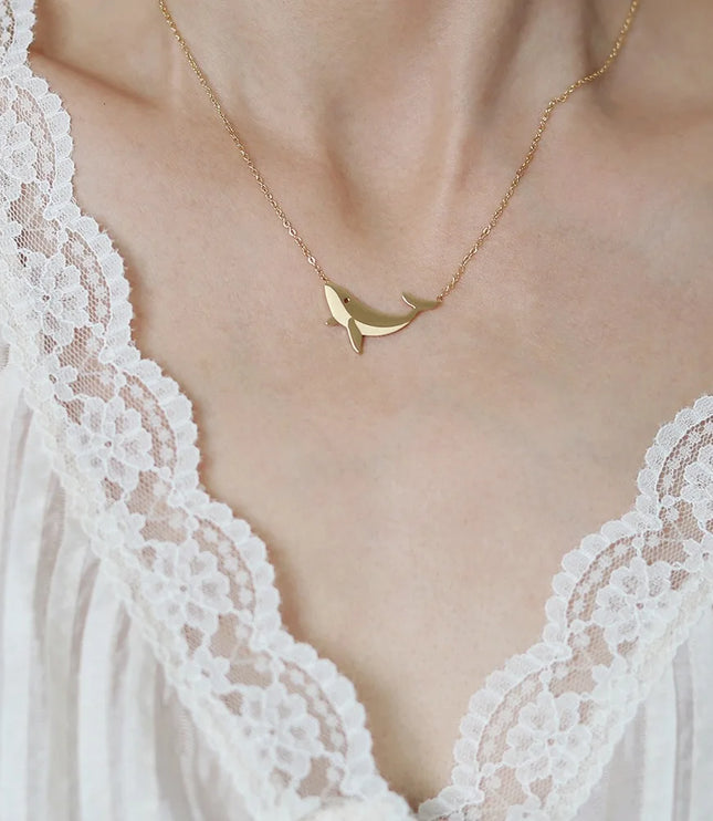 Gold Whale Necklace