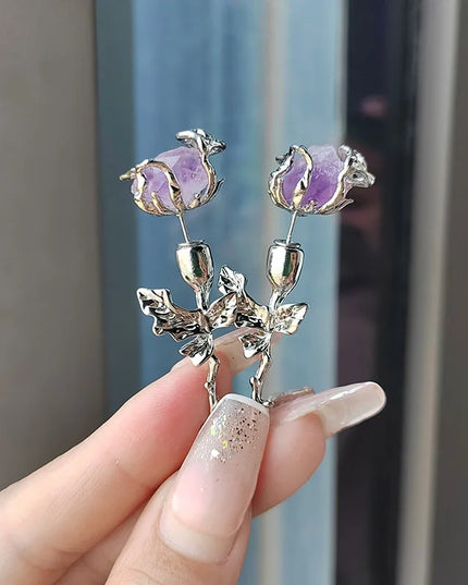 Violet Rose Earrings