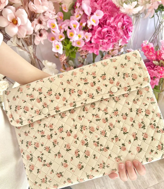 Flower Pattern Laptop Sleeve