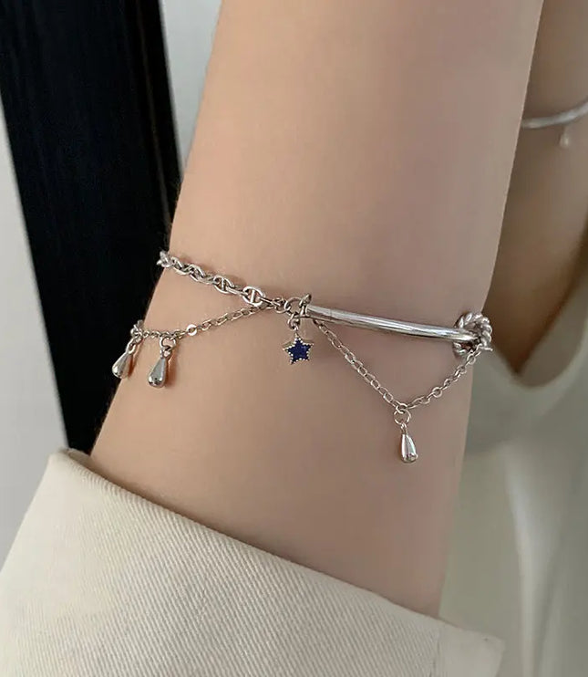 Double Layer Water Drop Bracelet