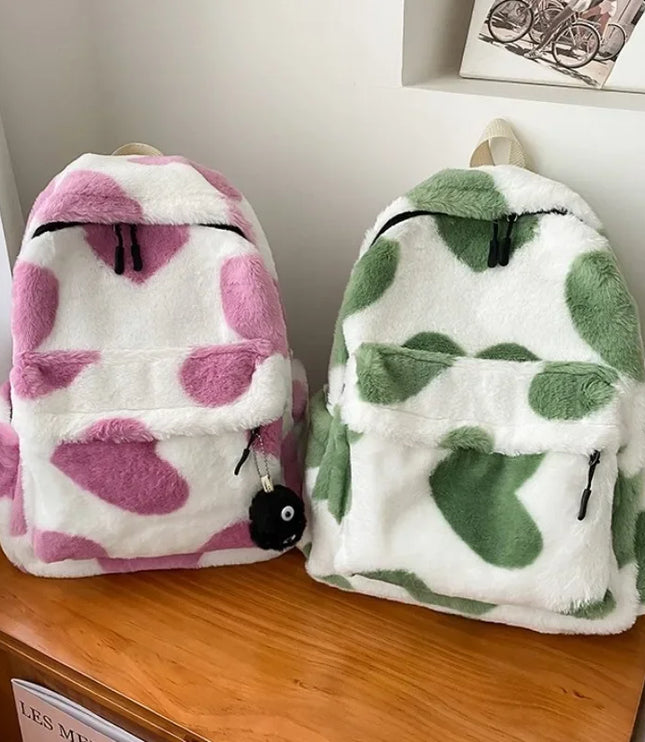 Heart Plush Backpack