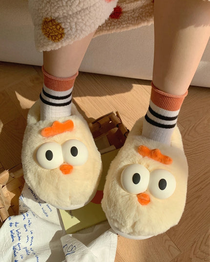 Big Eyes Chicken Slippers