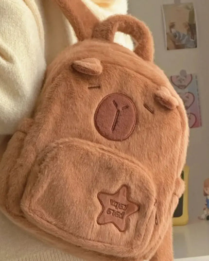 Capybara Plush Backpack