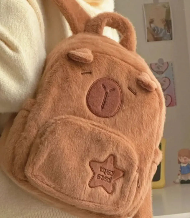 Capybara Plush Backpack