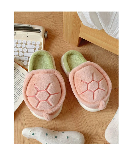 Cute Turtle Plush Slippers